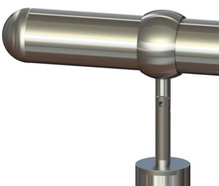 Handlaufhalter Kugelring und Endkappe Kugelform