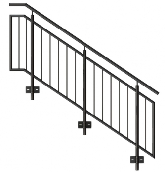 Treppengeländer "Elegant" - Edelstahl geschliffen - konfigurierbar