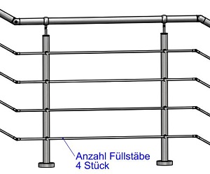 RAUGAJ 1Ft-20Ft Quadrat-Rohr-Handläufe ， Industriestahl